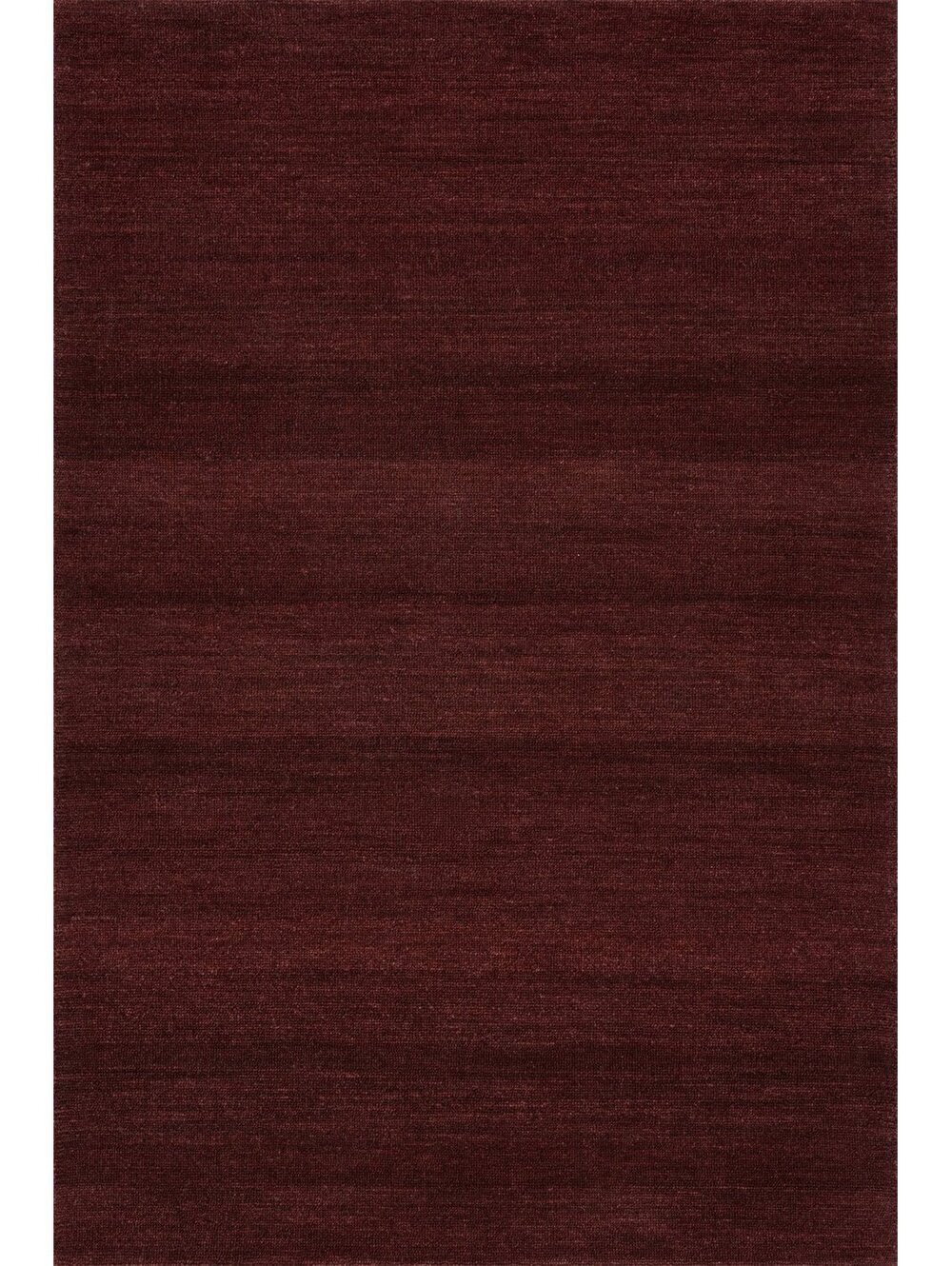 Rugs USA Hollis Solid Wool Rug by Nate Berkus | Wine Rug Size 6'x9'